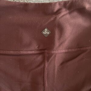 Prana Maroon Activewear with Logo